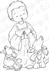 Whimsy Stamps - Christmas Choir Boy - Crissy Armstrong Collection