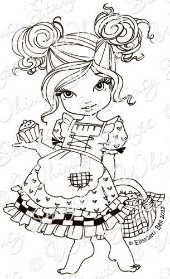 Whimsy Stamps - Little Cottage Cuties - Cinnamon Sugar - Elisabeth Bell