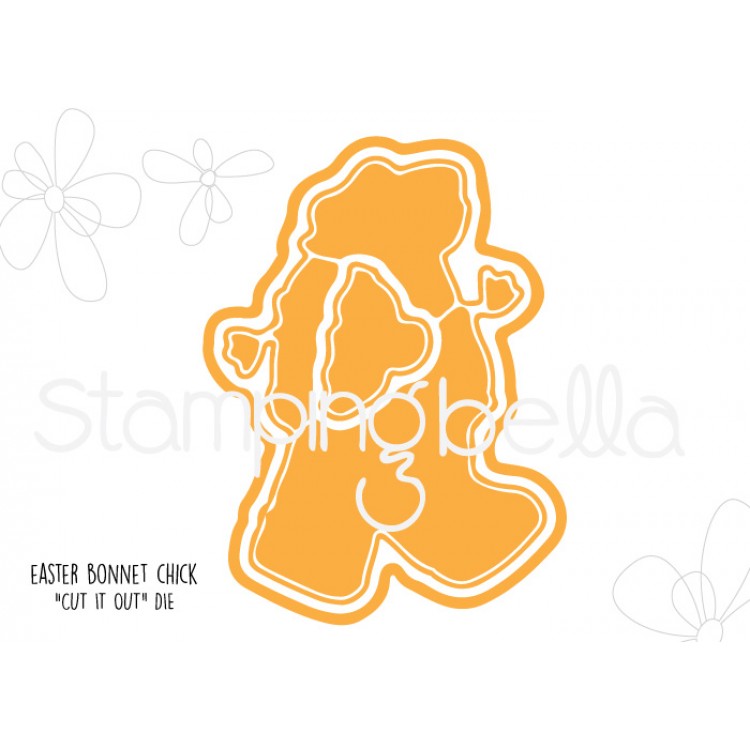 Stamping Bella - Easter bonnet Chick CUT IT OUT DIE