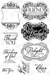 Whimsy Stamps - Everyday Sayings Notables 4 - Sentiments Collection