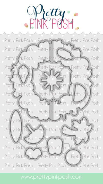 Pretty Pink Posh - Summer Wreath Coordinating Die Set
