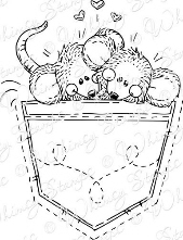 Whimsy Stamps - Little Pocket Mice - Meljen's Designs