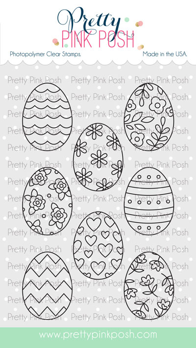 Pretty Pink Posh - Spring Eggs stamp set