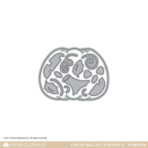Mama Elephant - Favor Bag Accessory - Pumpkin