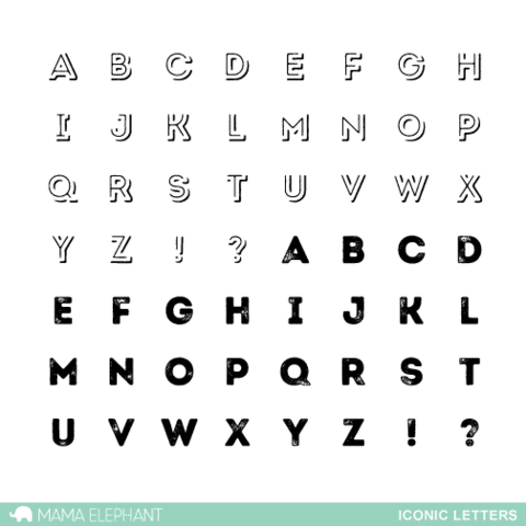 Mama Elephant - Iconic Letters