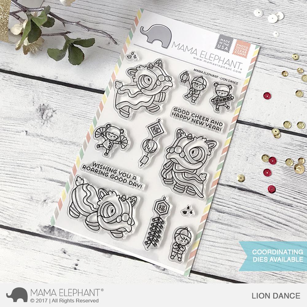 Mama Elephant - LION DANCE with matching die (SB5)