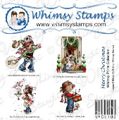 Whimsy Stamps - Merry Christmas Prints - Whimsy Prints