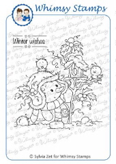 Whimsy Stamps - Wee Stamps - Miss Frosty - Wee Stamps