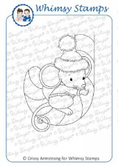 Whimsy Stamps - Mousey Candy Cane - Crissy Armstrong Collection