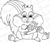 Whimsy Stamps - So Nuts About You - Crissy Armstrong Collection
