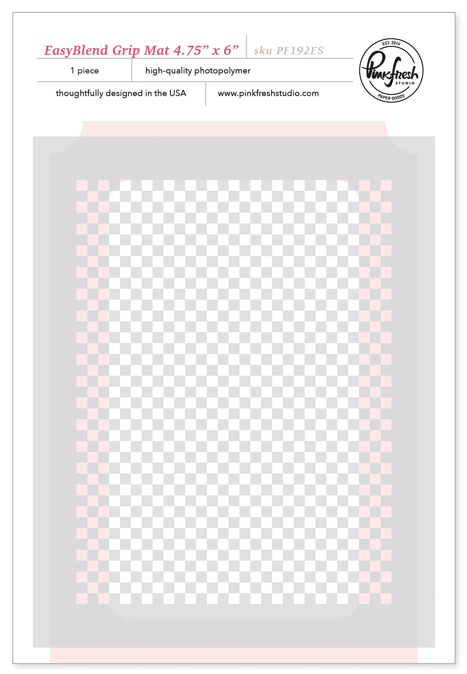 **NEW* - Pinkfresh Studio - EasyBlend Grip Mat 4.75" x 6"