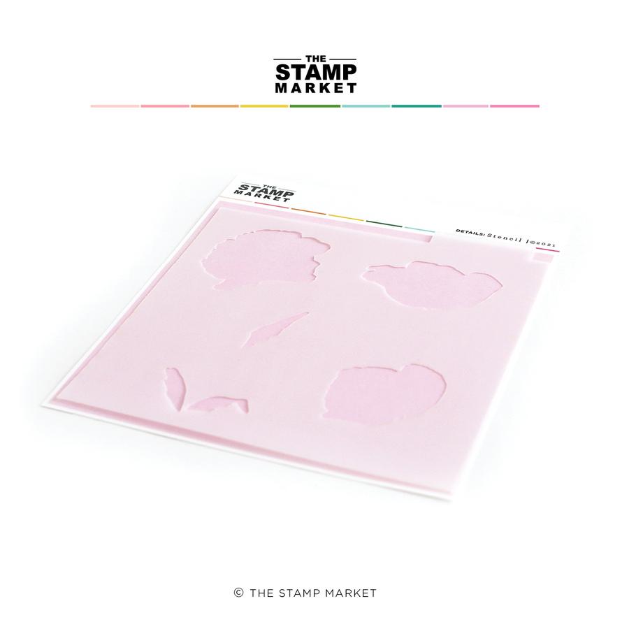 The Stamp Market - Poppies for You Stencil (1)