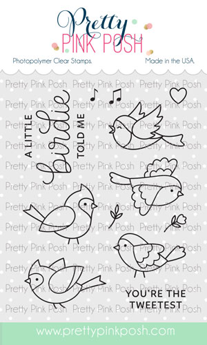 Pretty Pink Posh - A Little Birdie Stamp Set