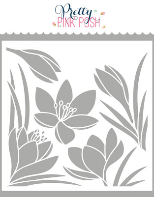 Pretty Pink Posh - Crocus Stencil