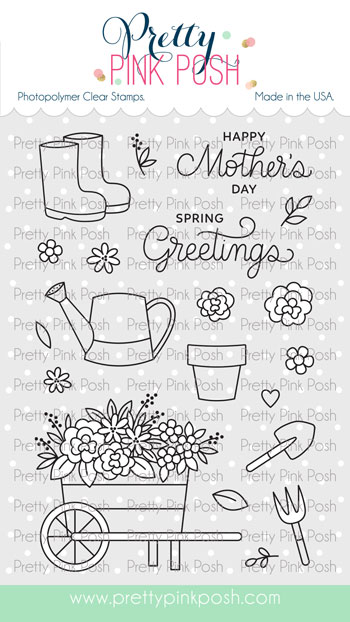 Pretty Pink Posh - Flower Garden Stamp Set