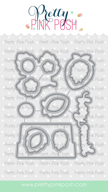 Pretty Pink Posh - Fresh Berries Coordinating Die Set