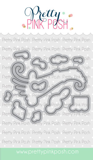 Pretty Pink Posh - Just A Note Coordinating Die Set