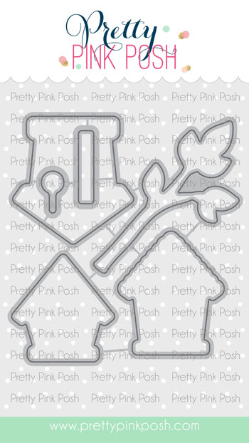 Pretty Pink Posh - Spring Birdhouses Coordinating Die Set
