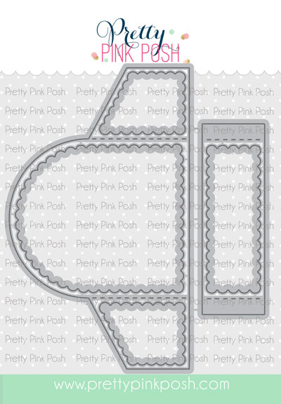 Pretty Pink Posh - Scallop Box Card Die
