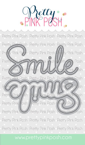 Pretty Pink Posh - Large Smile Shadow Die
