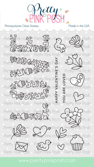 Pretty Pink Posh - Love Stamp Set