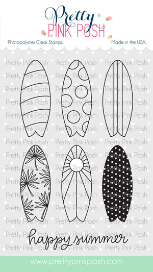 Pretty Pink Posh - Summer Surfboards Stamp Set