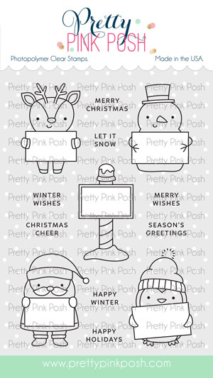 Pretty Pink Posh - Holiday Signs Stamp Set