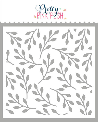 Pretty Pink Posh - Falling Branches Stencil
