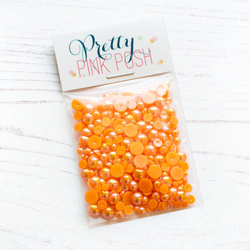 Pretty Pink Posh - Sunset Orange Pearls