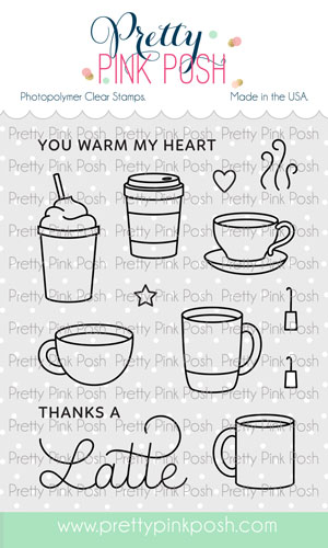Pretty Pink Posh - Winter Drinks Stamp Set