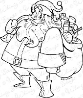 Whimsy Stamps - Santa - 
