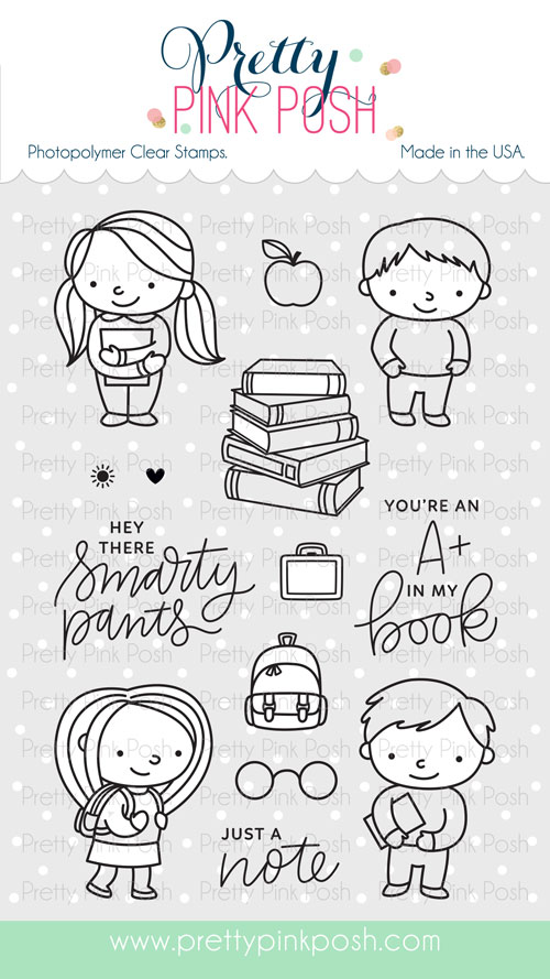 Pretty Pink Posh - School Friends stamp set