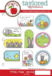 Taylored Expressions - Totally Tags - Spring Stamp Set