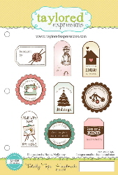 Taylored Expressions - Totally Tags - Handmade Stamp Set