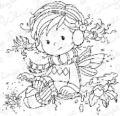 Whimsy Stamps - Wee Stamps - Holly - Wee Stamps