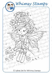 Whimsy Stamps - Wee Stamps - Iris - Wee Stamps