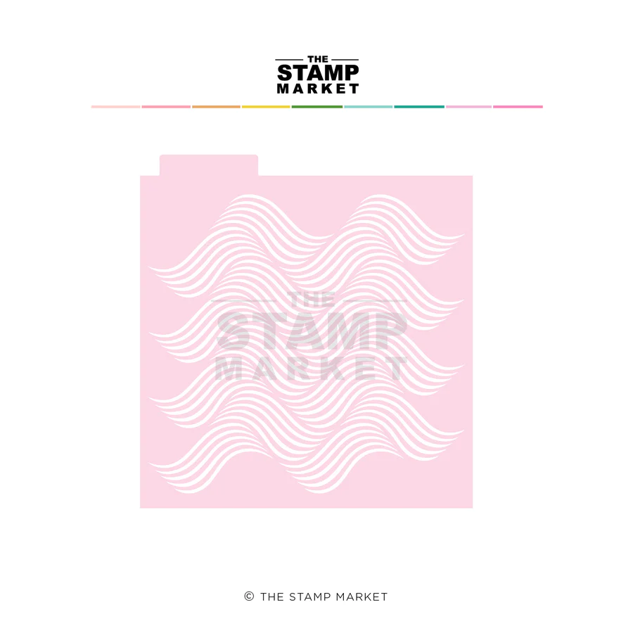 The Stamp Market - WISPY WAVES STENCIL
