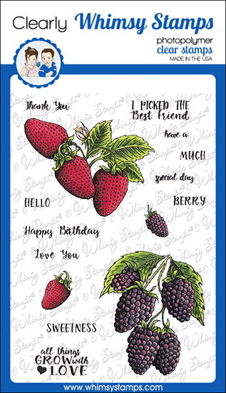 Whimsy Stamps - Berry Sweet Clear Stamps