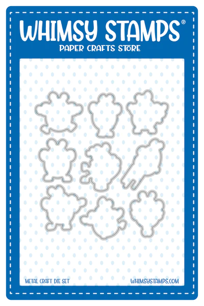 Whimsy Stamps - Bizzy Bees 2 Outline Die Set