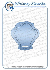 Whimsy Stamps - Seashell Tag Die - Shapeology Dies