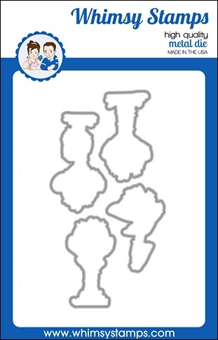 Whimsy Stamps - Hey Ostrich Outlines Die Set