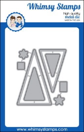 Whimsy Stamps - Tremendous Triangles Die Set - Shapeology Dies